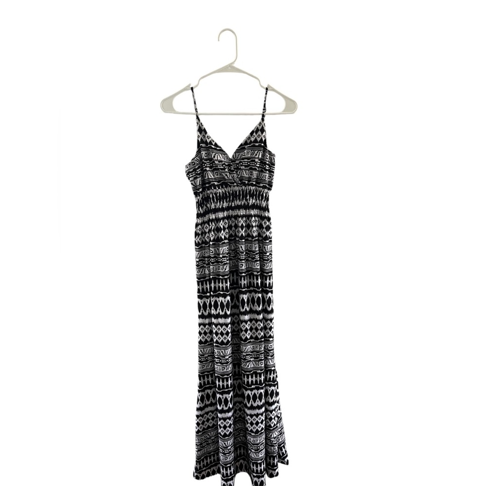 Bobbie Brooks Black & White Maxi Dress Size Medium